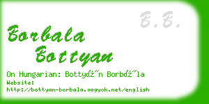 borbala bottyan business card